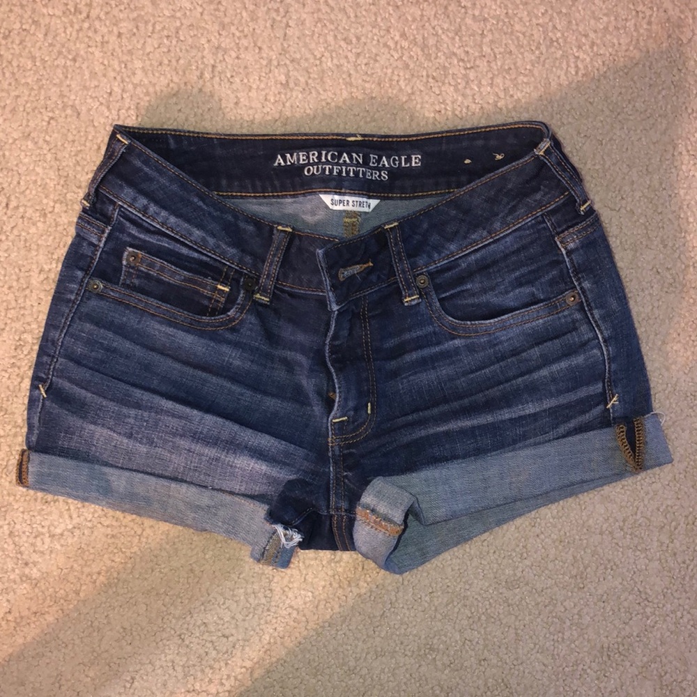 American Eagle super stretch denim shorts
